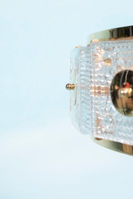 Swedish Glass Ceiling Lamp by Carl Fagerlund for Orrefors, 1950s-HGA-772455