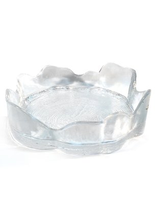 Swedish Glass Woodstock Ashtray by Bengt Edenfalk for Kosta Boda & Skruf, 1960s-QFU-837905