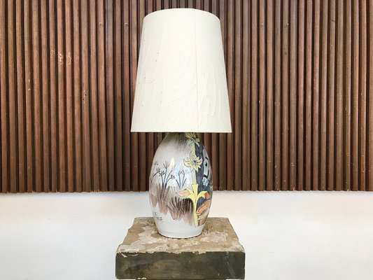 Swedish Glazed Ceramic Table Lamp by Marian Zawadzki for Tilgmans Keramik, 1957-JP-618392