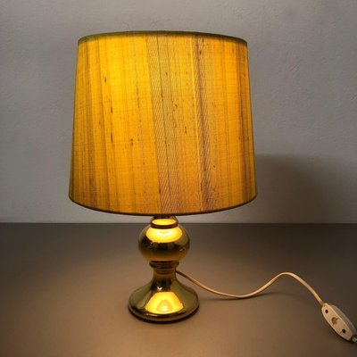 Swedish Golden Glass Table Light by Uno & Östen Kristiansson for Luxus Vittsjö, 1970s-QZ-1131875