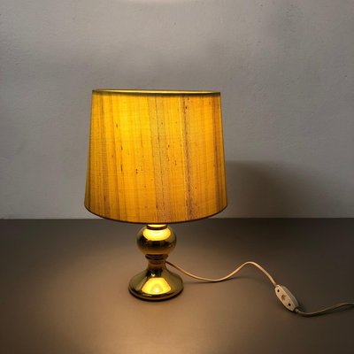 Swedish Golden Glass Table Light by Uno & Östen Kristiansson for Luxus Vittsjö, 1970s-QZ-1131875