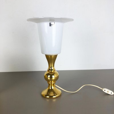 Swedish Golden Glass Table Light by Uno & Östen Kristiansson for Luxus Vittsjö, 1970s-QZ-1131875