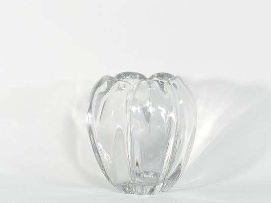 Swedish Grace Crystal Glass Stella Polaris Vase by Vicke Lindstrand for Orrefors, 1930s-RUK-1758088