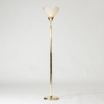 Swedish Grace Floor Lamp from Orrefors, 1940s-NL-1736548