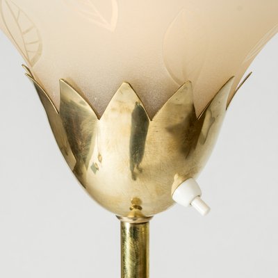 Swedish Grace Floor Lamp from Orrefors, 1940s-NL-1736548