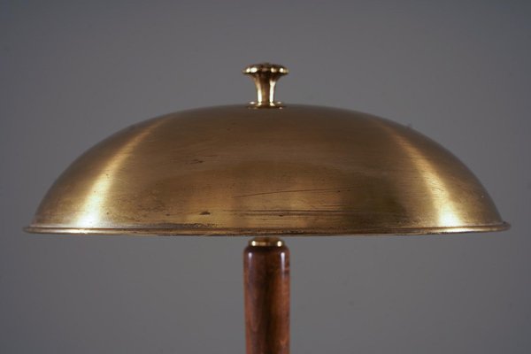 Swedish Grace Table Lamp in Brass attributed to Nordic Company for Nordiska Kompaniet, 1930s-FM-1739972