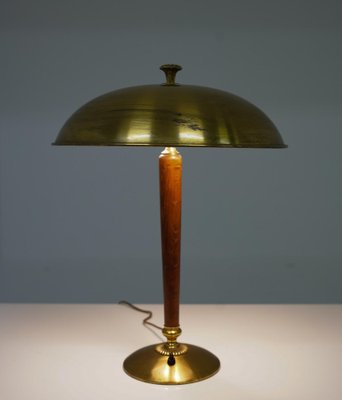 Swedish Grace Table Lamp in Brass attributed to Nordic Company for Nordiska Kompaniet, 1930s-FM-1739972