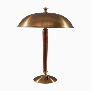 Swedish Grace Table Lamp in Brass attributed to Nordic Company for Nordiska Kompaniet, 1930s-FM-1739972