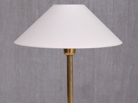 Swedish Grace Table Lamp in Fluted and Reeded Brass, 1930s-FMT-2034805