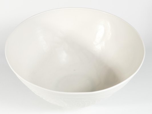 Swedish Grace White Porcelain Sea Themed Bowl by Gunnar Nylund for Alp, 1940s-RUK-1758095