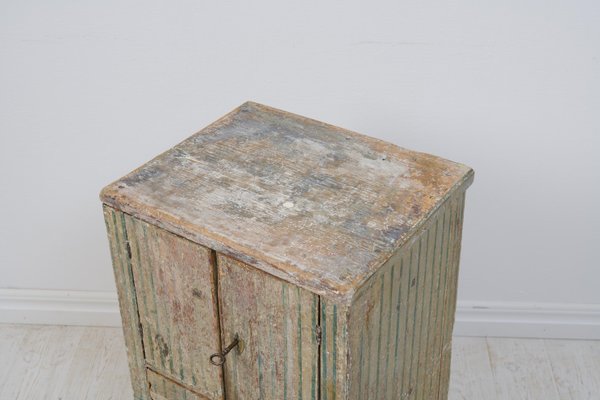 Swedish Gustavian Pine Painted Nightstand-MJF-1798537