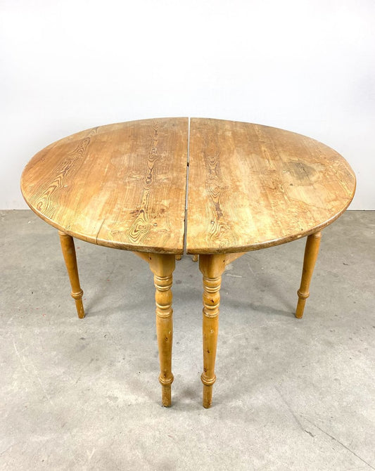 Swedish Halfmoon Dining Tables, 1870s, Set of 2