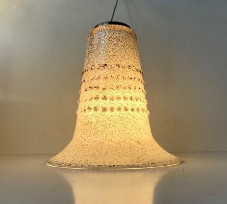 Swedish Hand Blown Art Glass Pendant Lamp by Gert Nyström for Hyllinge, 1970s-LCR-672771