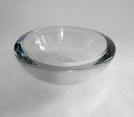 Swedish Hand-Blown Crystal Bowl, 1960s-FO-589260