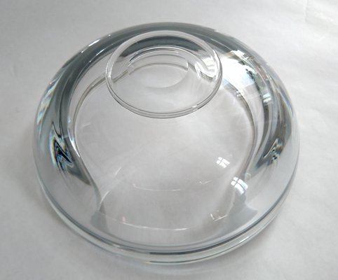 Swedish Hand-Blown Crystal Bowl, 1960s-FO-589260