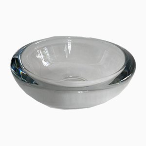 Swedish Hand-Blown Crystal Bowl, 1960s-FO-589260