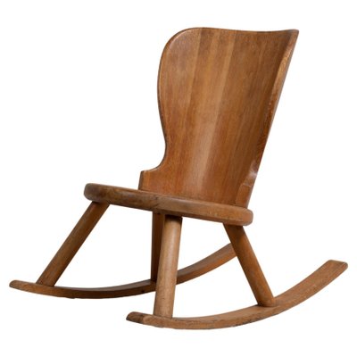 Swedish Hand-Made Pine Rocking Chair in the Style of Axel Einar Hjort-MJF-1096431