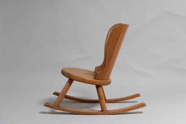 Swedish Hand-Made Pine Rocking Chair in the Style of Axel Einar Hjort-MJF-1096431