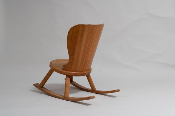 Swedish Hand-Made Pine Rocking Chair in the Style of Axel Einar Hjort-MJF-1096431