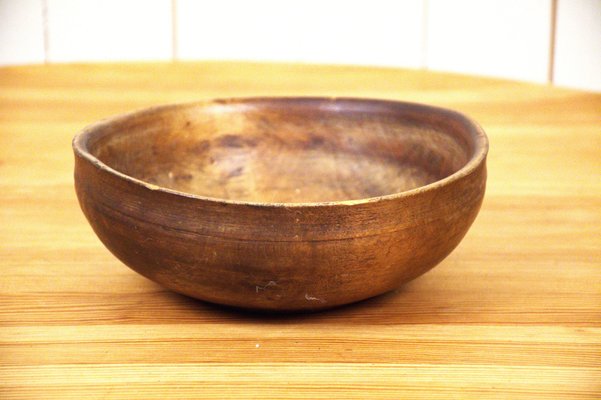 Swedish Handcarved Birchwood Bowl-UDU-1807816