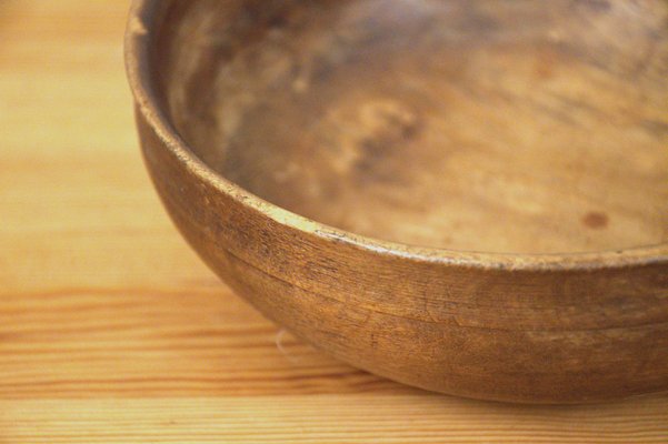 Swedish Handcarved Birchwood Bowl-UDU-1807816