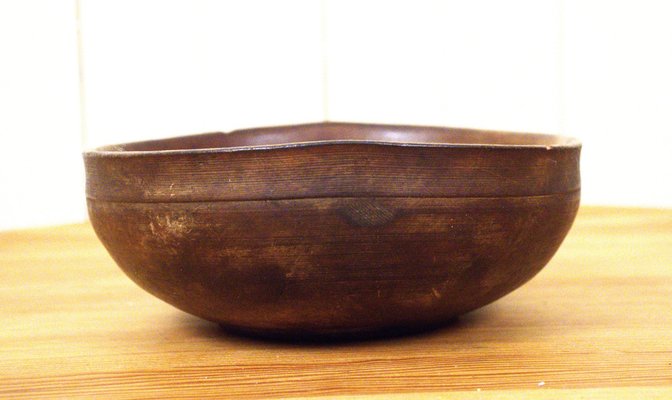 Swedish Handcarved Birchwood Bowl-UDU-1807816