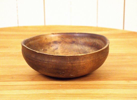 Swedish Handcarved Birchwood Bowl-UDU-1807816