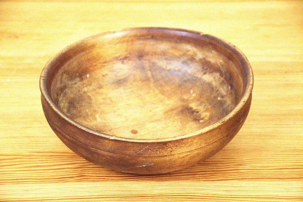 Swedish Handcarved Birchwood Bowl-UDU-1807816