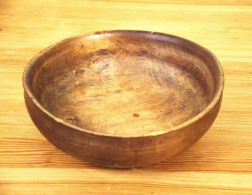 Swedish Handcarved Birchwood Bowl-UDU-1807816