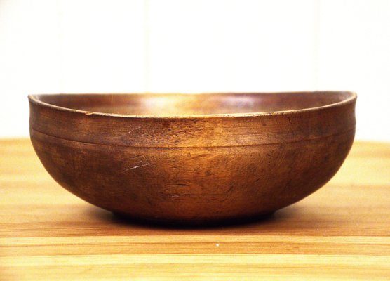 Swedish Handcarved Birchwood Bowl-UDU-1807816