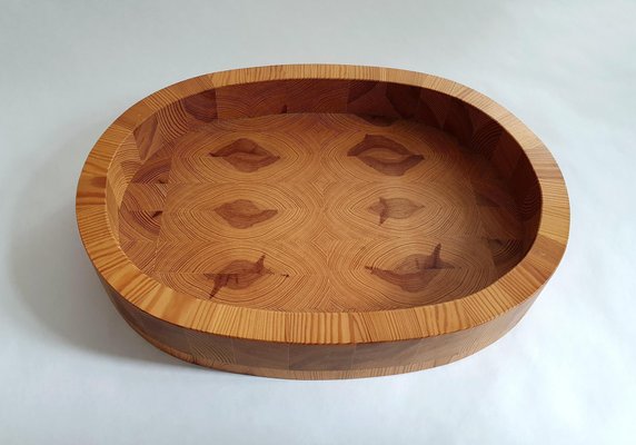 Swedish Handmade Bowl in Pine, 1970s-FO-667634