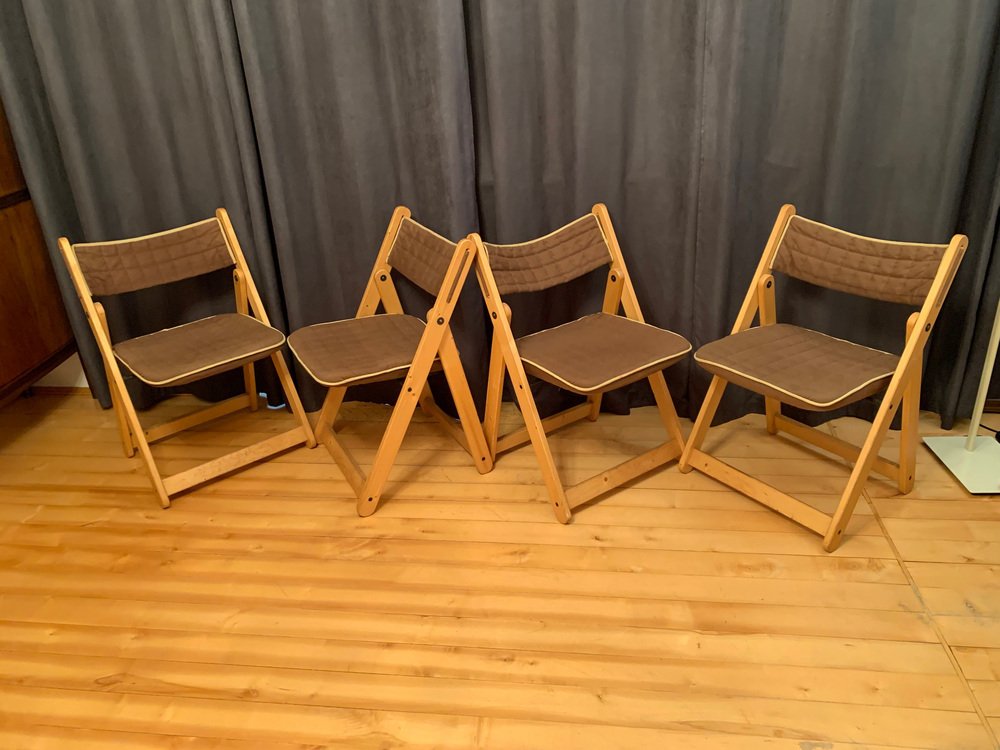 Swedish Kon Tiki Chairs by Gillis Lundgren for Ikea, 1980s, Set of 4