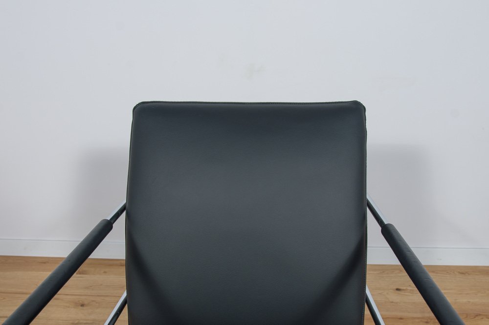 Swedish Leather Armchair by Gunilla Allard for Lammhults, 1990s