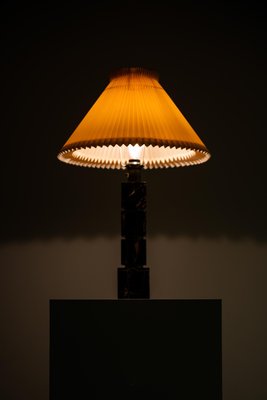 Swedish Marble & Brass Table Lamp from AB Stilarmatur, 1960s-SC-587082