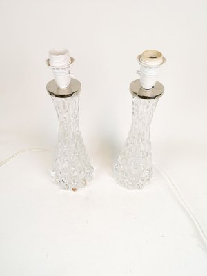 Swedish Mid-Century Crystal Table Lamps by Carl Fagerlund for Orrefors, Set of 2-UYK-806958