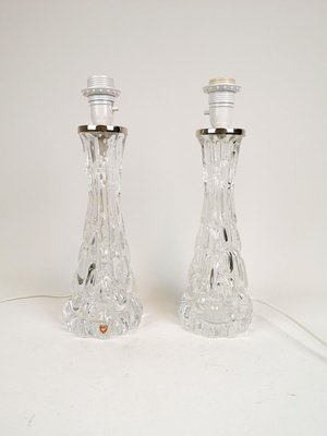 Swedish Mid-Century Crystal Table Lamps by Carl Fagerlund for Orrefors, Set of 2-UYK-806958