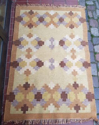 Swedish Mid-Century Röllakan Rug, 1960s-QDP-1187805