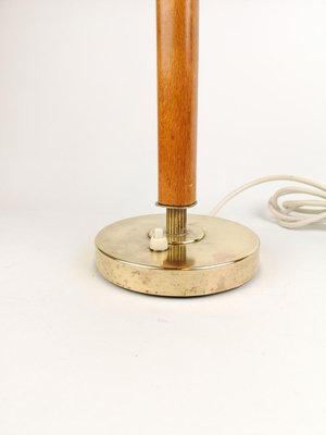 Swedish Mid-Century Table Lamp in Brass, Crystal and Wood from Boréns-UYK-806913