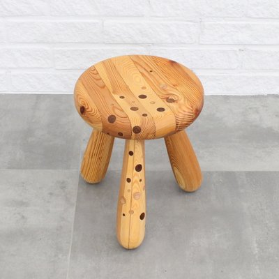 Swedish Milking Stool in Pine and Teak by Andreas Zätterqvist, 2010s-LIV-1787974