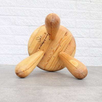 Swedish Milking Stool in Pine and Teak by Andreas Zätterqvist, 2010s-LIV-1787974