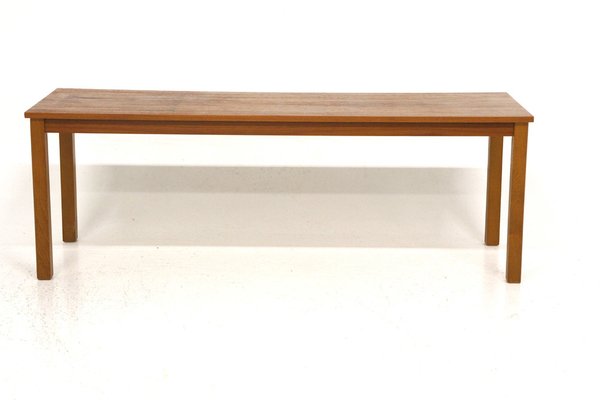 Swedish Minimalist Bench in Teak, 1960s-GEK-1372941