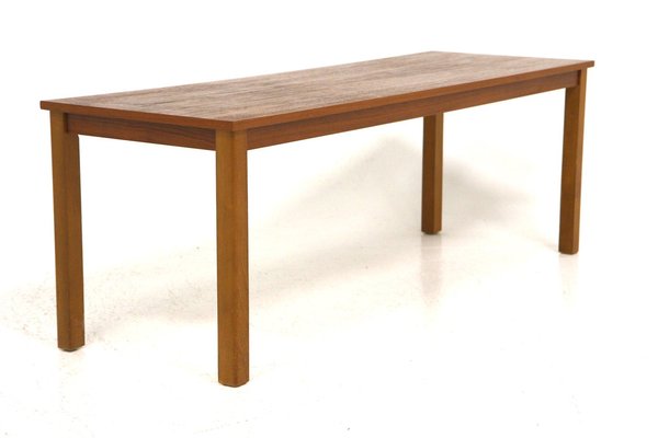 Swedish Minimalist Bench in Teak, 1960s-GEK-1372941