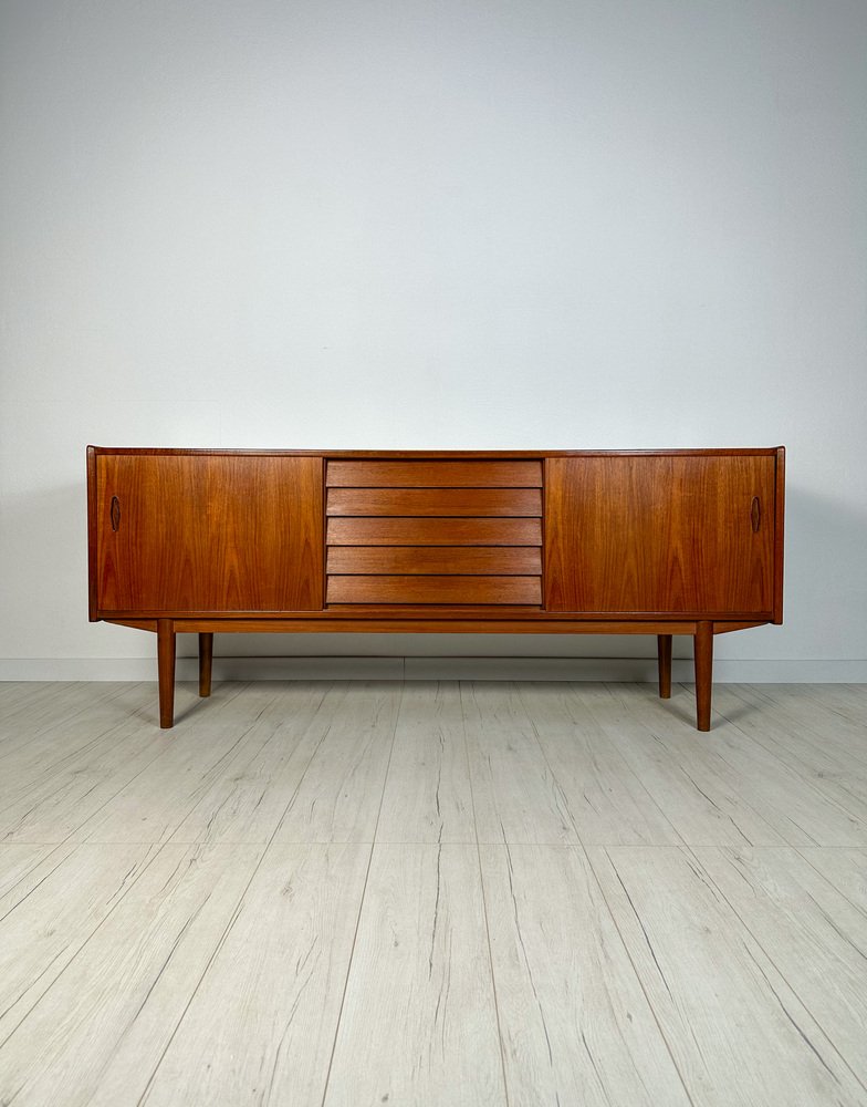 Swedish Minimalistic Teak Sideboard by Nils Jonsson for Hugo Troeds, 1960s