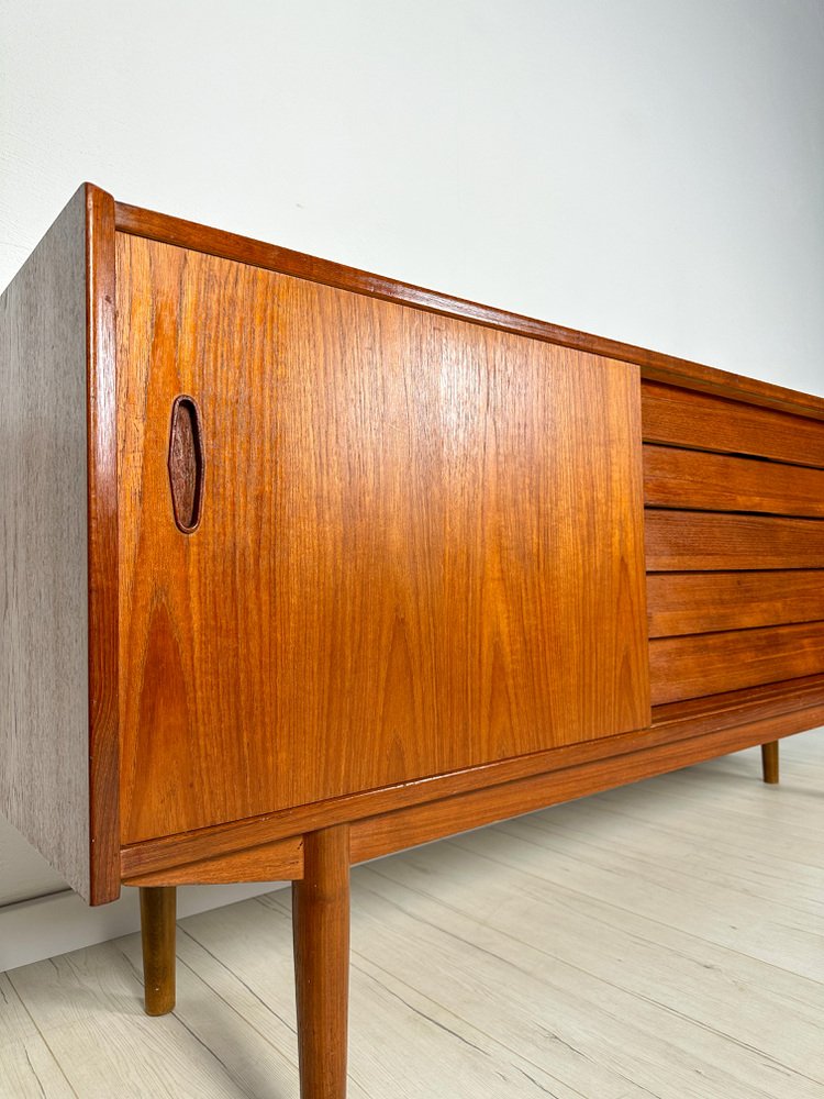 Swedish Minimalistic Teak Sideboard by Nils Jonsson for Hugo Troeds, 1960s