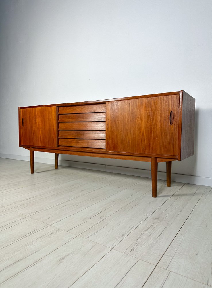 Swedish Minimalistic Teak Sideboard by Nils Jonsson for Hugo Troeds, 1960s