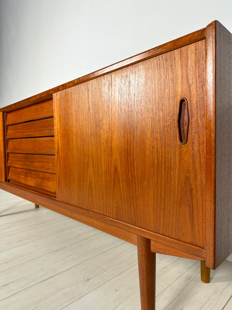 Swedish Minimalistic Teak Sideboard by Nils Jonsson for Hugo Troeds, 1960s