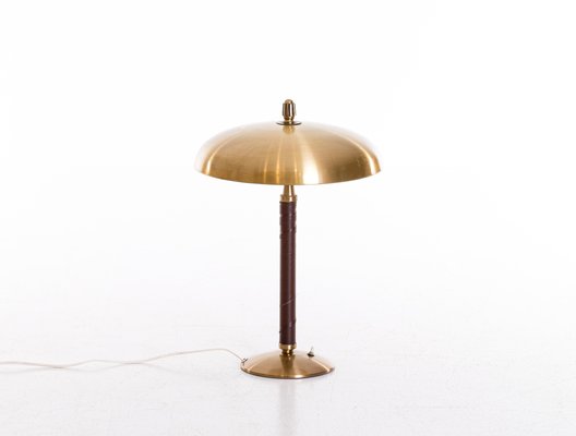 Swedish Model 5013 Brass Table Lamp by Einar Bäckström, 1950s-QU-1706888