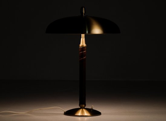 Swedish Model 5013 Brass Table Lamp by Einar Bäckström, 1950s-QU-1706888