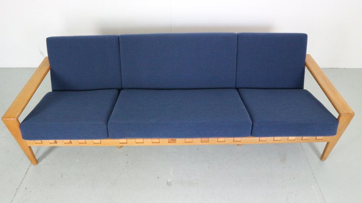 Swedish Model Bodö Oak 3.5 Seater Sofa by Svante Skogh for Säffle Furniture, 1950s-DT-2026197