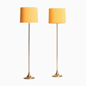 Swedish Model G-024 Floor Lamps by Alf Svensson & Yngvar Sandström for Bergbom, 1960s, Set of 2-SC-586800